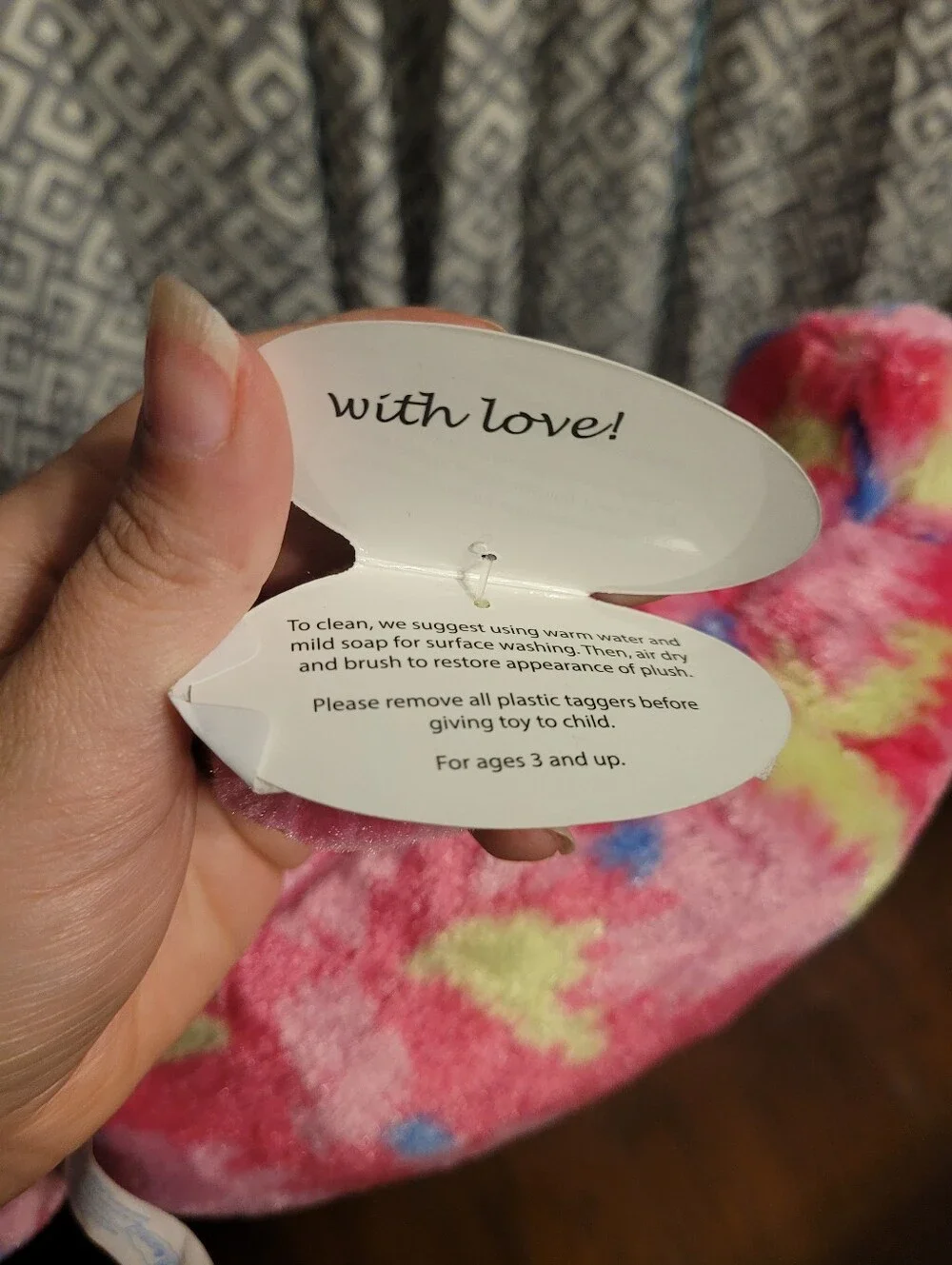 Wishpets Colorful Manatee Stuffed Toy - Pink Tie-Dye Plush New With Tags